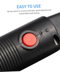 Close-up of the ergonomic handle with red switch on the DIY Friendly Car Bumper Repair Kit With Compact Hot Plastic Welder And LED Indicator.