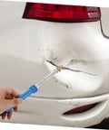 Car Bumper Fix Tool and Automotive Plastic Repair Kit With Pro Grade Welding Pen for Quick Door Ding and Bumper Repairs in use