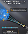 Tornado powerful dry air car cleaning gun delivers fast interior detailing by blasting dust and debris with high velocity air