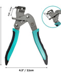 Car Clip Pliers and Auto Trim Removal Tools with dimensions, featuring spring-loaded alloy steel design for interior panel trim removal.