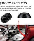 Car Door Shock Absorber Kit With Silicone Edge Guards And Anti Slam Cushions, 20 piece set for sound insulation and protection