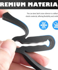 Close-up of elastic car door latch cover from 4 Pack Car Door Shock Absorbers With Force-Dissipating Arm Upgrade, showing flexibility.