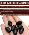 Hand holding 10 Pack Car Door Shock Absorber Cushions, Rubber Door Damper Pads For Quiet Close, No More Slam, Universal Fit