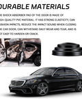Car Door Shock Absorber Kit With Silicone Edge Guards And Anti Slam Cushions, shown in black, highlights material durability.
