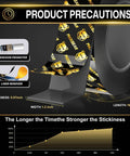 Heavy Duty Double Sided Tape For Cars Removable Traceless Nano Tape shown with thickness, width, and length dimensions