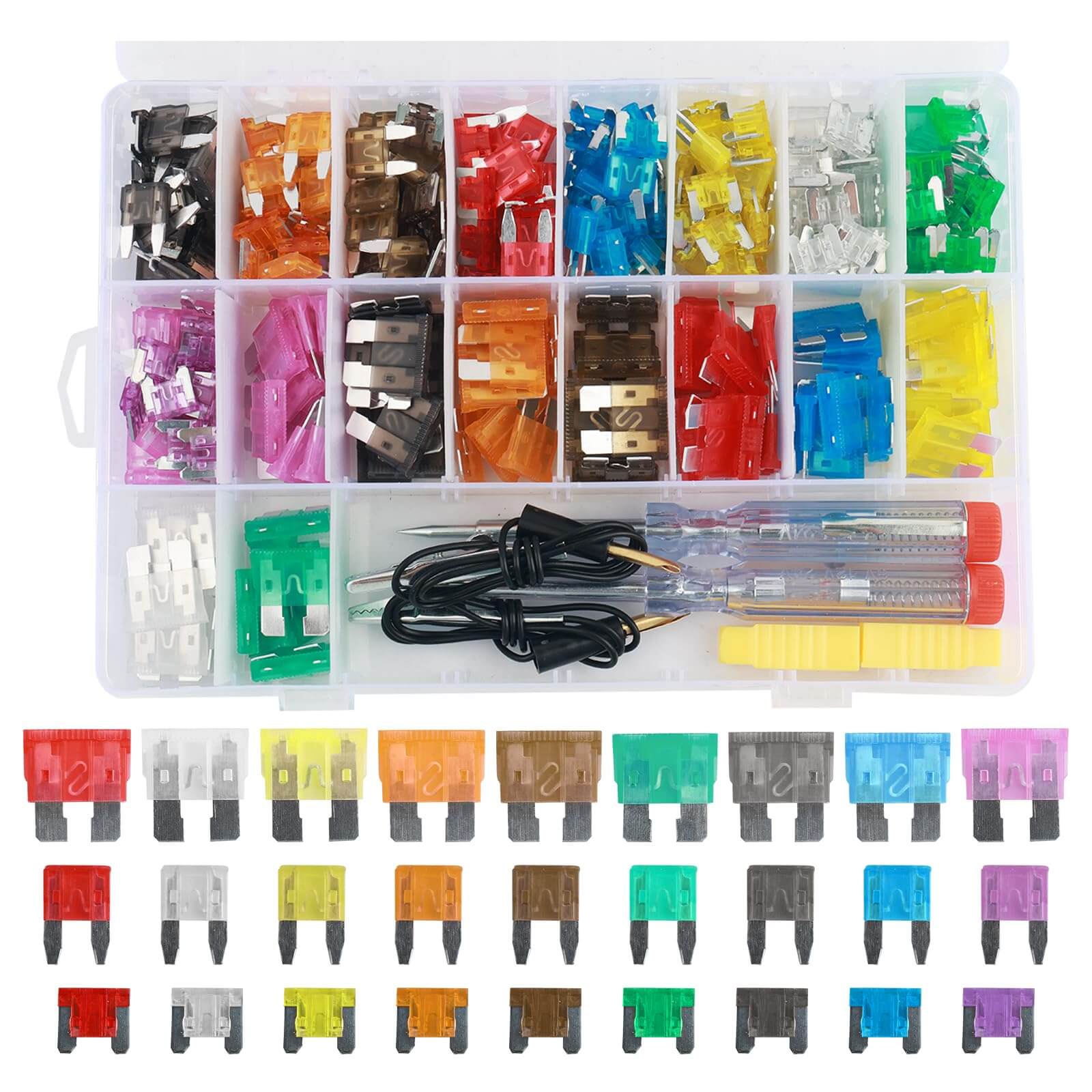 Must Have Complete Car Fuses Assortment Kit With 306 Fuses Including S