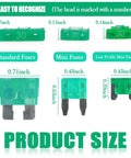 Must Have Complete Car Fuses Assortment Kit With 306 Fuses Including Standard, Mini, And Low Profile Mini Fuses For 2A To 35A sizes