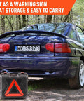 Electric Car Jack Kit 5 Ton 12V Hydraulic Floor Jack With Impact Wrench And Inflatable Pump next to a parked car in a forest