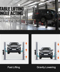 Hydraulic Pump 2950 PSI 60HZ Hydraulic Power Unit 3 HP 220V Hydraulic Power Pack for 2 & 4 Post Lifts Car Lift Hydraulic Power Unit with 3.5 Gallon Reservoir in use with a two post car lift system indoors.