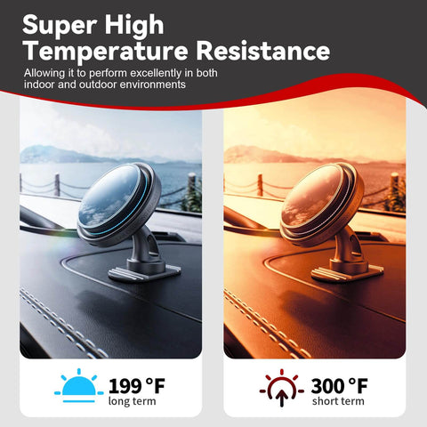Beefy Heavy Duty Double Sided Car Tape High Temperature Resistant Mounting Tape holding phone mount on car dashboard