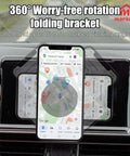Vacuum Car Phone Mount Holder with Magnetic 360 Degree Rotatable Stand installed in car showing GPS navigation on smartphone