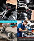 All In One Car Clip Pliers Set For Auto Disassembly, Multi Function Snap Ring Pliers And Electrical Disconnect Tools, shown in use