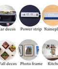Heavy Duty Double Sided Tape For Car, Motorcycle, Home, Office And Outdoor Use, Waterproof, High Temperature Resistant Mounting Adhesive, Industrial Grade 5952 Style Bond, Half Inch By Twenty Two Feet shown with various applications including car decos, power strip, nameplate, wall decos, photo frame, and kitchen.