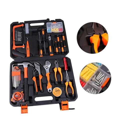Grab And Go Car Repair Tool Kit With Ratchet Wrench Set For Auto And Motorcycle Maintenance Multi Function Hand Tool Kit