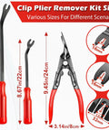 7 Piece Car Trim Removal Tool Kit With Non Scratch Plastic Pry Tools And Fastener Clip Pliers For Auto Interior Panel Detachment