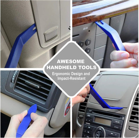 Heavy Duty Plastic Auto Trim Removal Tool Set For Safe Car Interior And Door Panel Clips GLK 5 Piece Pry Tool Kit
