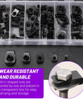 Heavy Duty Car U Clip Kit 50 Pieces M4 M5 M6 M8 M10 U Clips For Dash And Interior Trim Panels, Universal Auto Fasteners