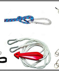Locking Thumb Screw Closure Carabiner Clips 6 Pack Black Zinc Galvanized Steel Heavy Duty Snap Hooks 5 cm Size