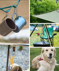 Small Carabiner Clip Set Of 10 1.57 Inch Heavy Duty Alloy Mini Carabiners used for camping gear and dog leash attachments