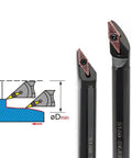 Carbide Indexable Boring Bar S16Q SVJCR11 Internal Turning Tool Holder For VCMT Inserts, side view with diagram of cutting depth.