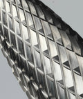 Close-up of sharp double cut bit from 8 Piece Carbide Burr Set With 1 Quarter Inch Shank For Die Grinder And Rotary Tools