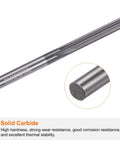 Carbide Chucking Reamer 0.156 Inch Straight Flute Straight Shank CNC Tool For Metal Lathes And Machining Centers Shop Ready Uncoated 25mm Cutting Length 50mm Overall Length 3.9mm Shank Black Finish HarFINGTON close up