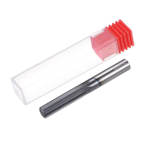Carbide Chucking Reamer 0.335 Inch Diameter Straight Flute Straight Shank Tool For Metal Shop Pros, in packaging.