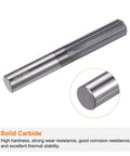Carbide Chucking Reamer 0.38 Inch Diameter Straight Flute Straight Shank For Metal Lathe CNC Machining Centers Pro Grade Precision Finish Long Tool Life Black Harfington