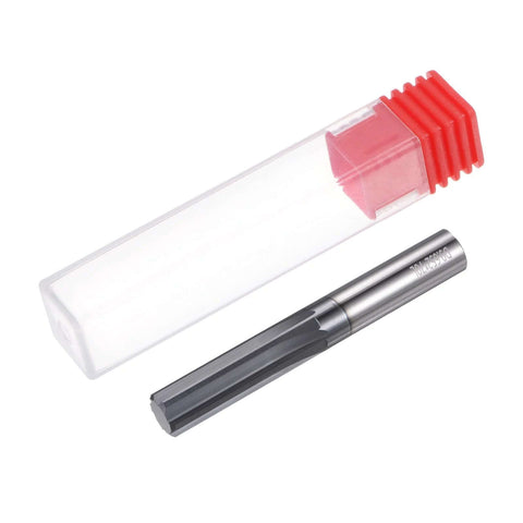 Carbide Chucking Reamer 0.38 Inch Diameter Straight Flute Straight Shank For Metal Lathe CNC Machining Centers Pro Grade Precision Finish Long Tool Life Black Harfington