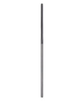Front view of Carbide Straight Flute Reamer For Metalworking And CNC Lathes 0.05 Inch Cutting Diameter 1.27mm 18.5mm Cutting Length 50mm Overall Length Straight Shank 1.26mm Uncoated Black Tool