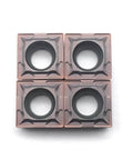 Four SCMT09T304 FT1125 carbide inserts for Indexable Lathe Turning Tool Holder Kit with 45 Degree Chamfer for CNC Lathe