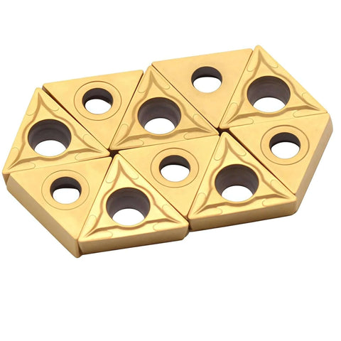 10 Pcs TCMT32.51 And TCMT16T304 Carbide Inserts For External Turning Pro Grade For Steel And Stainless Steel Parts