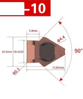 Carbide Insert Milling Cutter For Milling Machines And Lathes With Inner Hole Keyway Slots 10mm Precision Cutting Tool Holder diagram