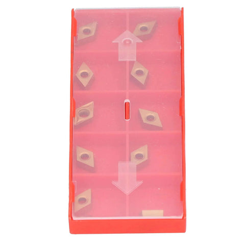 Carbide Milling Inserts 10 Pack for CNC Lathe DCMT070204 Two Point Three Eight Millimeters Thick Turning Inserts Replacement