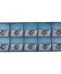 Pack of 10 carbide milling inserts for shoulder milling P M K materials heavy duty AP insert with radius 0.8mm in blue container