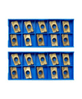 Carbide Milling Inserts With PVD Coating For Tough Steel Work, CVD Coated Milling Inserts For BAP400R Tool Holders