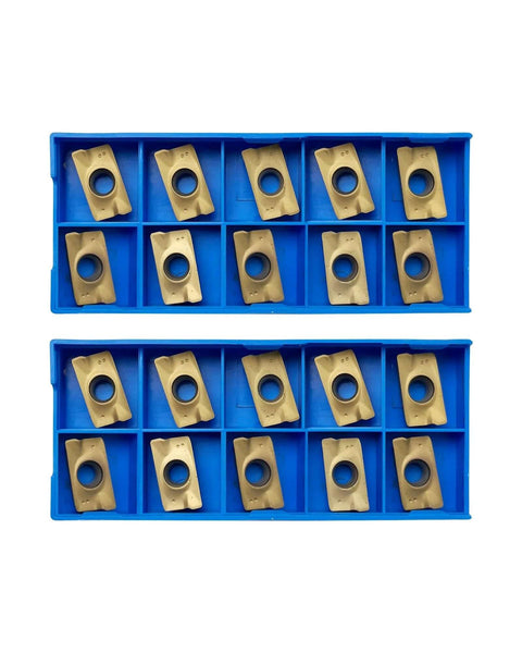 Carbide Milling Inserts With PVD Coating For Tough Steel Work, CVD Coated Milling Inserts For BAP400R Tool Holders