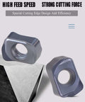 Ten Piece Milling Inserts LNMU020209ZNER ZM1125 Carbide Inserts With PVD Coating For High Speed Roughing And Deep Feed