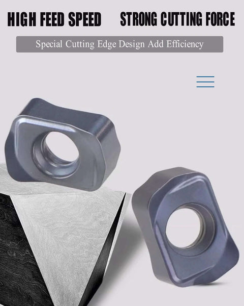 Ten Piece Milling Inserts LNMU020209ZNER ZM1125 Carbide Inserts With PVD Coating For High Speed Roughing And Deep Feed