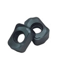 Close-up of two Ten Piece Milling Inserts LNMU020209ZNER ZM1125 Carbide Inserts With PVD Coating For High Speed Roughing And Deep Feed