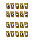Carbide Milling Inserts With PVD Coating For Tough Steel Work, CVD Coated Milling Inserts For BAP400R Tool Holders, 20 pieces displayed
