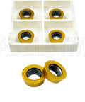 20 Pcs RPMW1003MO R5 Carbide Milling Inserts For SRDPN Indexable Milling Tools And Lathe Cutting Tools, close-up view