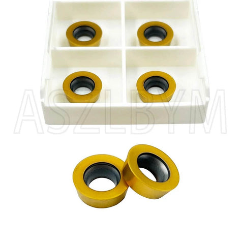 20 Pcs RPMW1003MO R5 Carbide Milling Inserts For SRDPN Indexable Milling Tools And Lathe Cutting Tools, close-up view