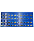 40 Piece APMT1135PDER Pro Grade Tin Coated Carbide Milling Inserts Set For BAP300R Holders in a Blue Tray