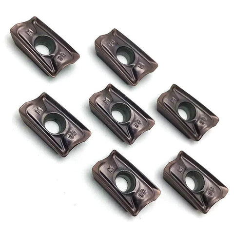 AOMT123608PEERM VP15TF Milling Inserts Carbide Inserts for CNC Turning Tooling, shown in front view.