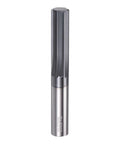 Front view of Carbide Chucking Reamer 0.38 Inch Diameter Straight Flute Straight Shank for Metal Lathe CNC Machining Centers Pro Grade Precision Finish