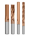 Carbide Reamer 1 To 20mm Spiral Straight Flute H7 Chucking Hardened Steel Cutter shown in four variations