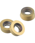 Carbide Round Milling Insert DP5320 For Steel Machining 10 Pack SRDPN Tool Holder Compatible, displayed loose view on white surface.