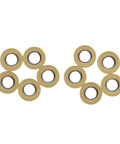 Carbide Round Milling Insert DP5320 For Steel Machining 10 Pack SRDPN Tool Holder Compatible, visible in two groups of five.