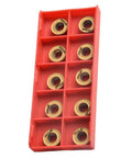 10 Pcs RPMT1204 M C DP5320 Carbide Round Milling Inserts for High Speed CNC Milling Indexable Toolholding Replacement in packaging